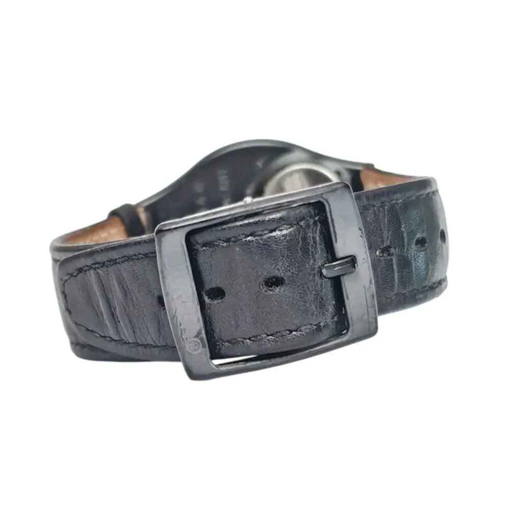 Vintage Swatch Classic All Black Day Date Quartz Watch Military Style